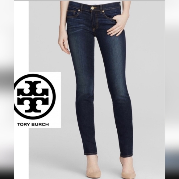 NWOT Tory Burch Super Skinny Jeans - Picture 1 of 16